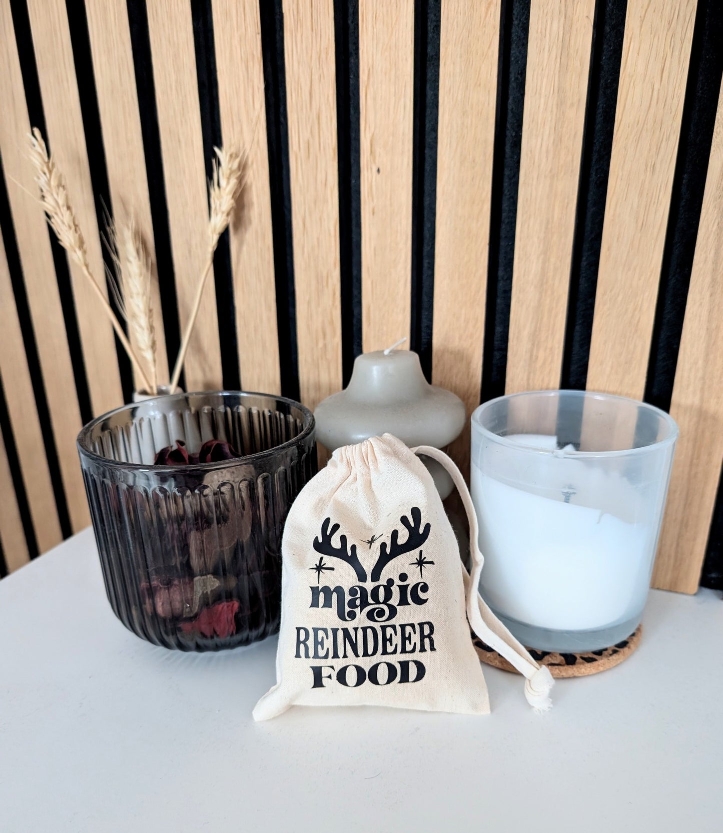 Magic Reindeer Food Drawstring Bag