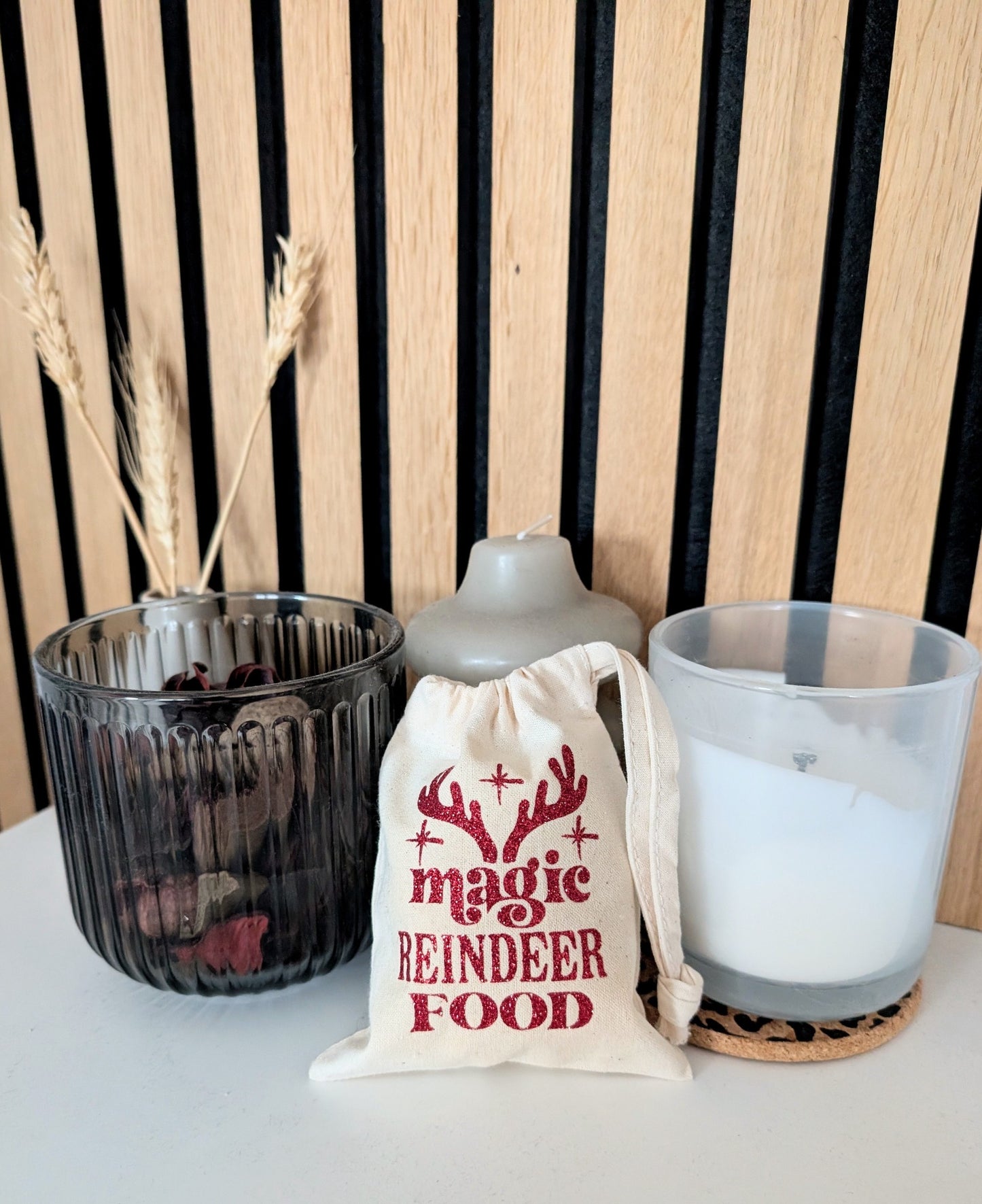 Magic Reindeer Food Drawstring Bag