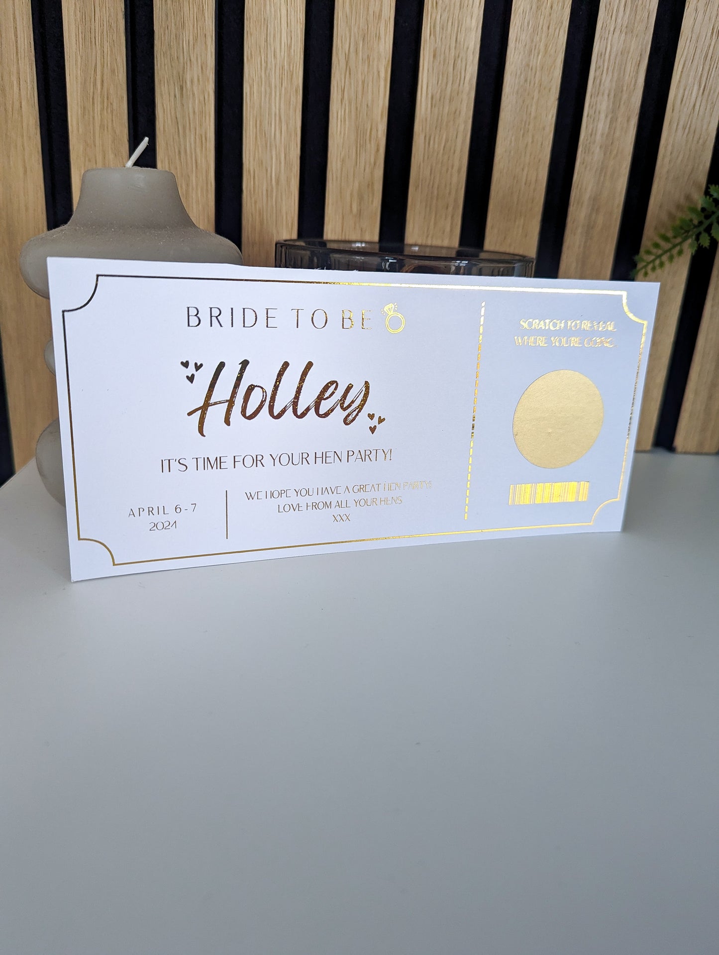 Hen Do Reveal Ticket