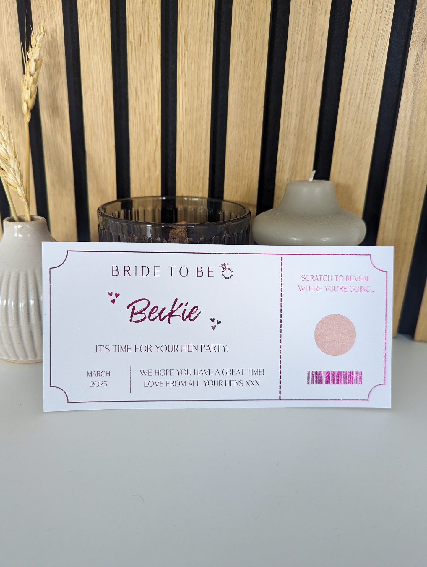 Hen Do Reveal Ticket