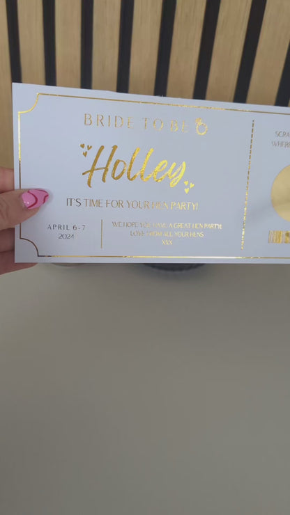 Hen Do Reveal Ticket