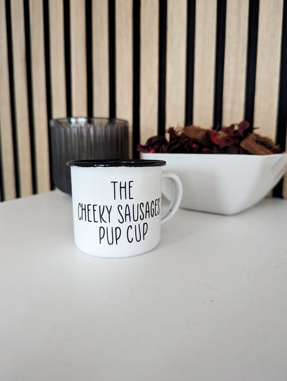 Personalised Enamel Pup Cup