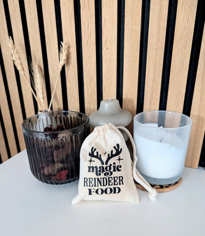 Magic Reindeer Food Drawstring Bag